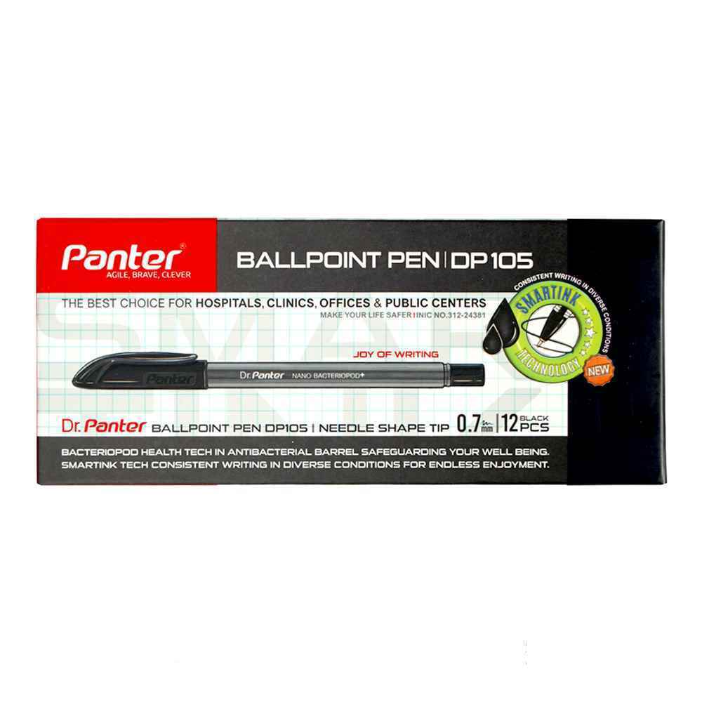 خودکار مشکی 0-7دکتر پنتر12عددی کدdp105