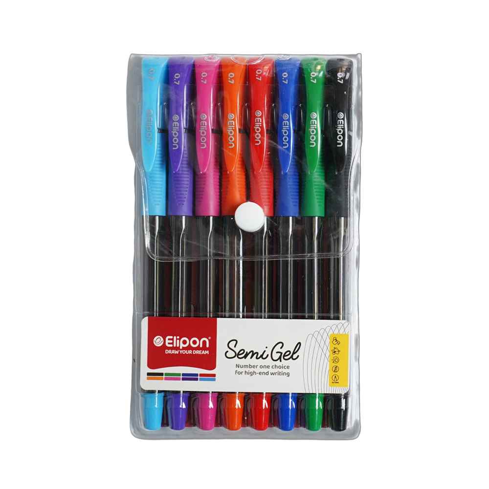 خودکار 8رنگ 0-7سمی ژل الیپون ea01 کد8261218