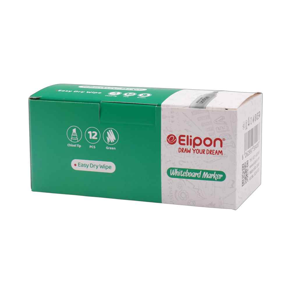 ماژیک وایت برد تخت سبز الیپون کد8241020