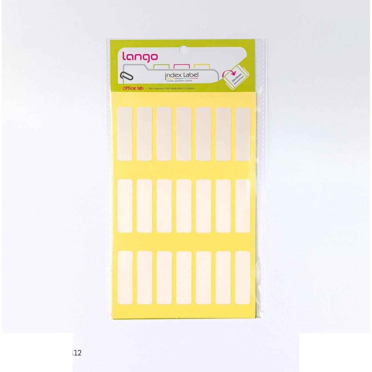 برچسب دورسفیدسایز10*35میلیمتر4برگی لانگوکدK-421