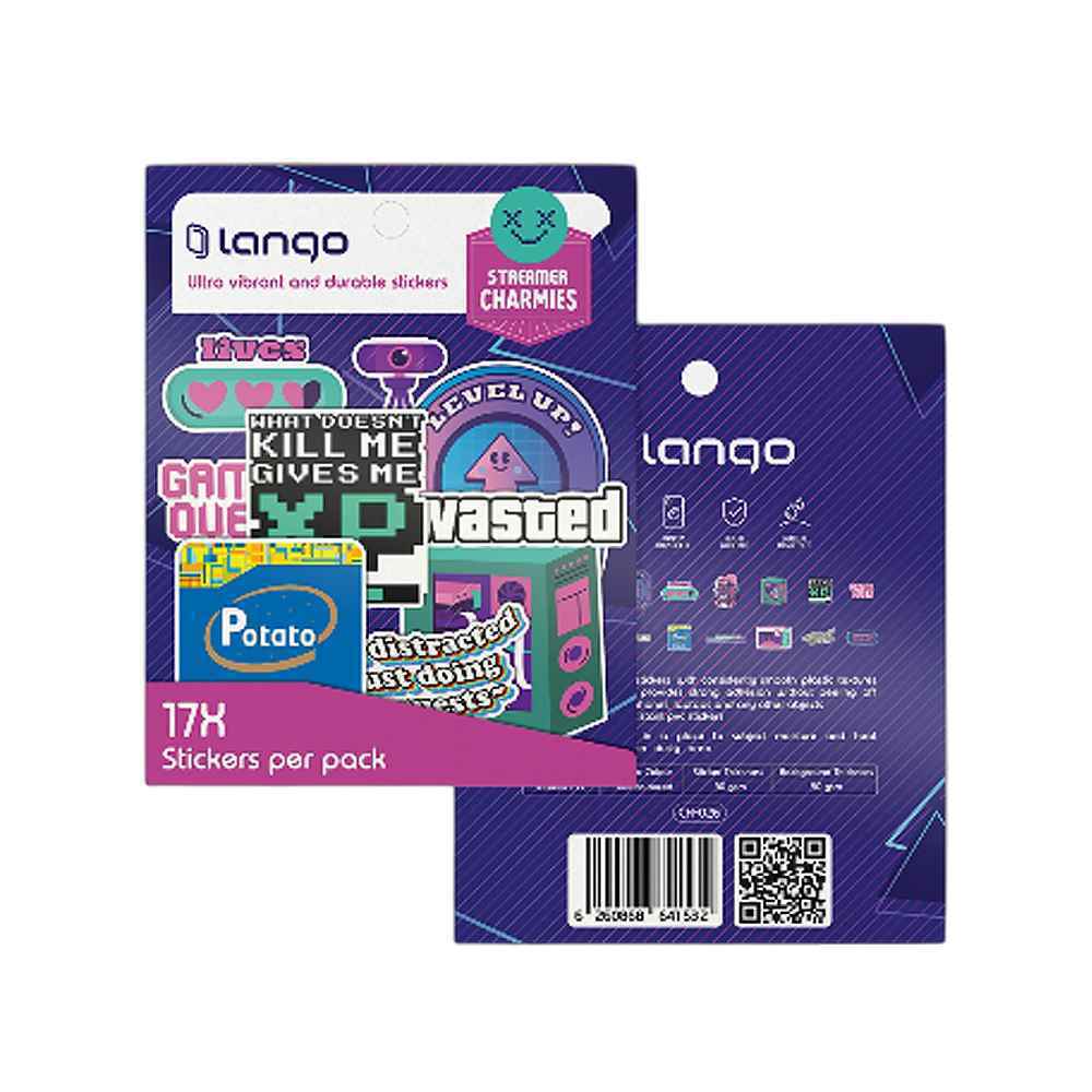 برچسب لانگو سری چارمیز طرح استریمر کدch-026