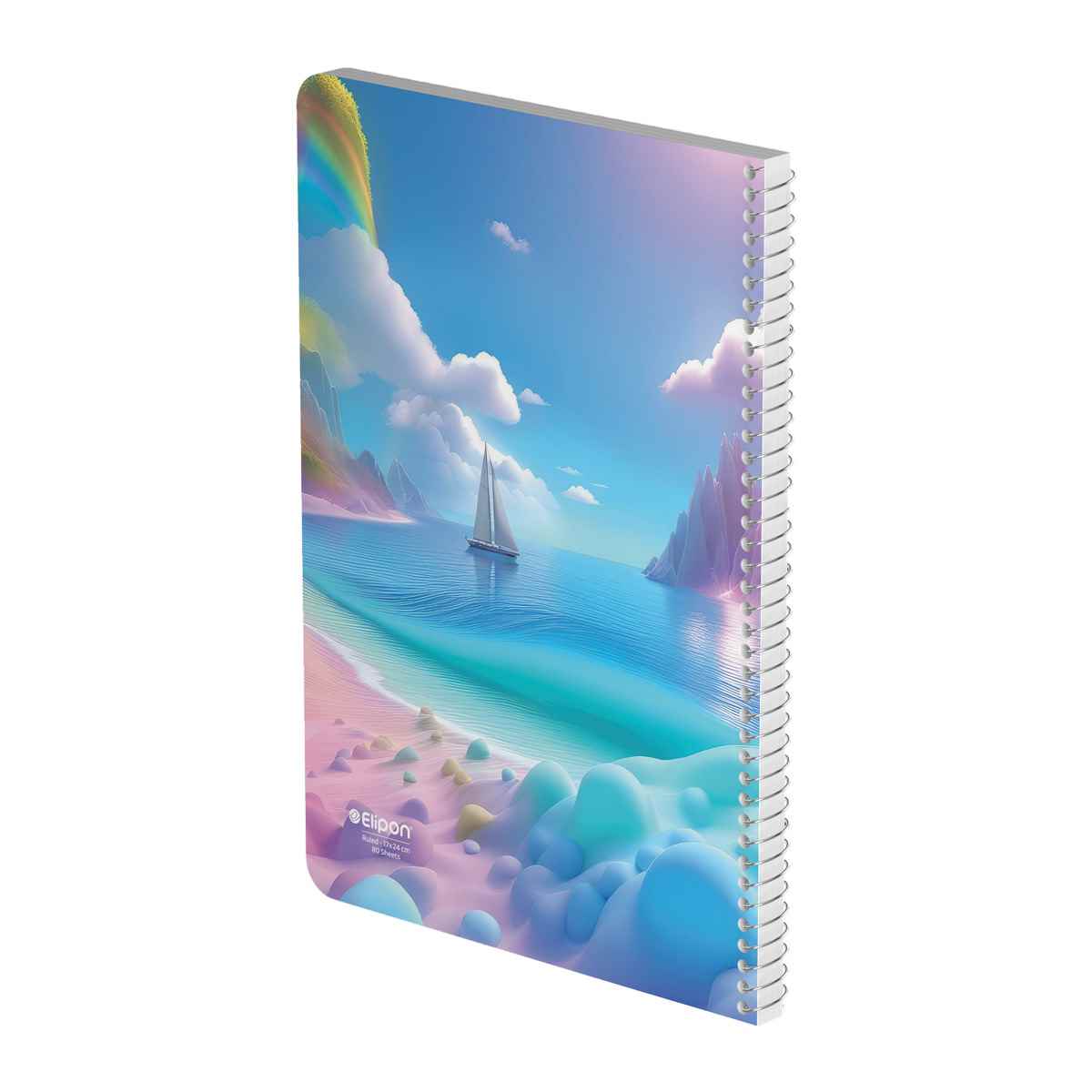 دفتر80برگ وزیری سیمی کلاسیک الیپون کد231