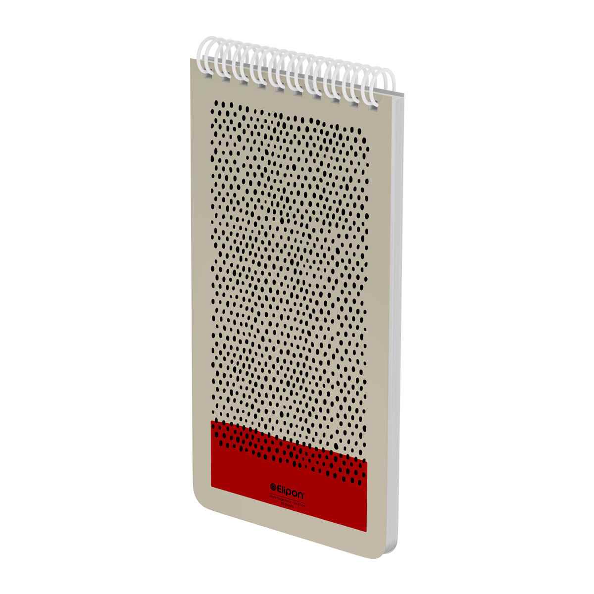 دفتریادداشت 80برگ 120*220سیمی جلدنرم کلاسیک الیپون کد264