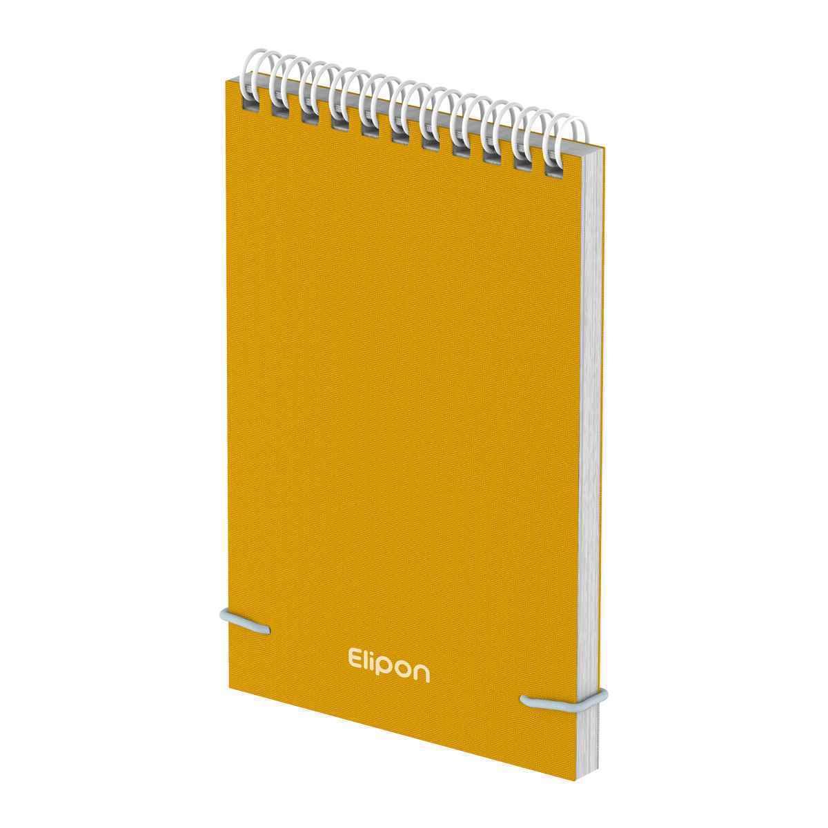 دفتریادداشت 80برگ 145*210سیمی پارچه ای سخت الیپون کد274