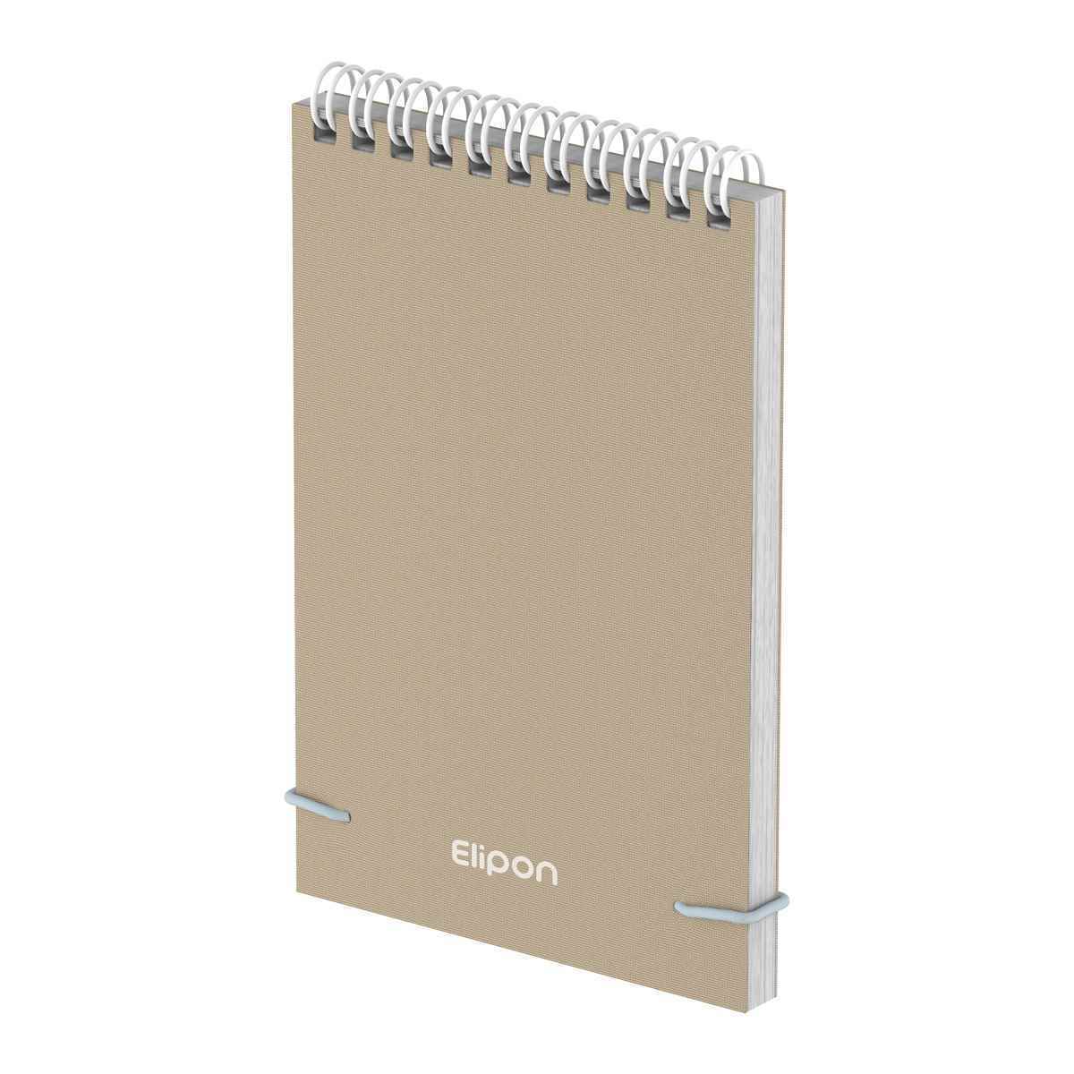 دفتریادداشت 80برگ 145*210سیمی پارچه ای سخت الیپون کد274