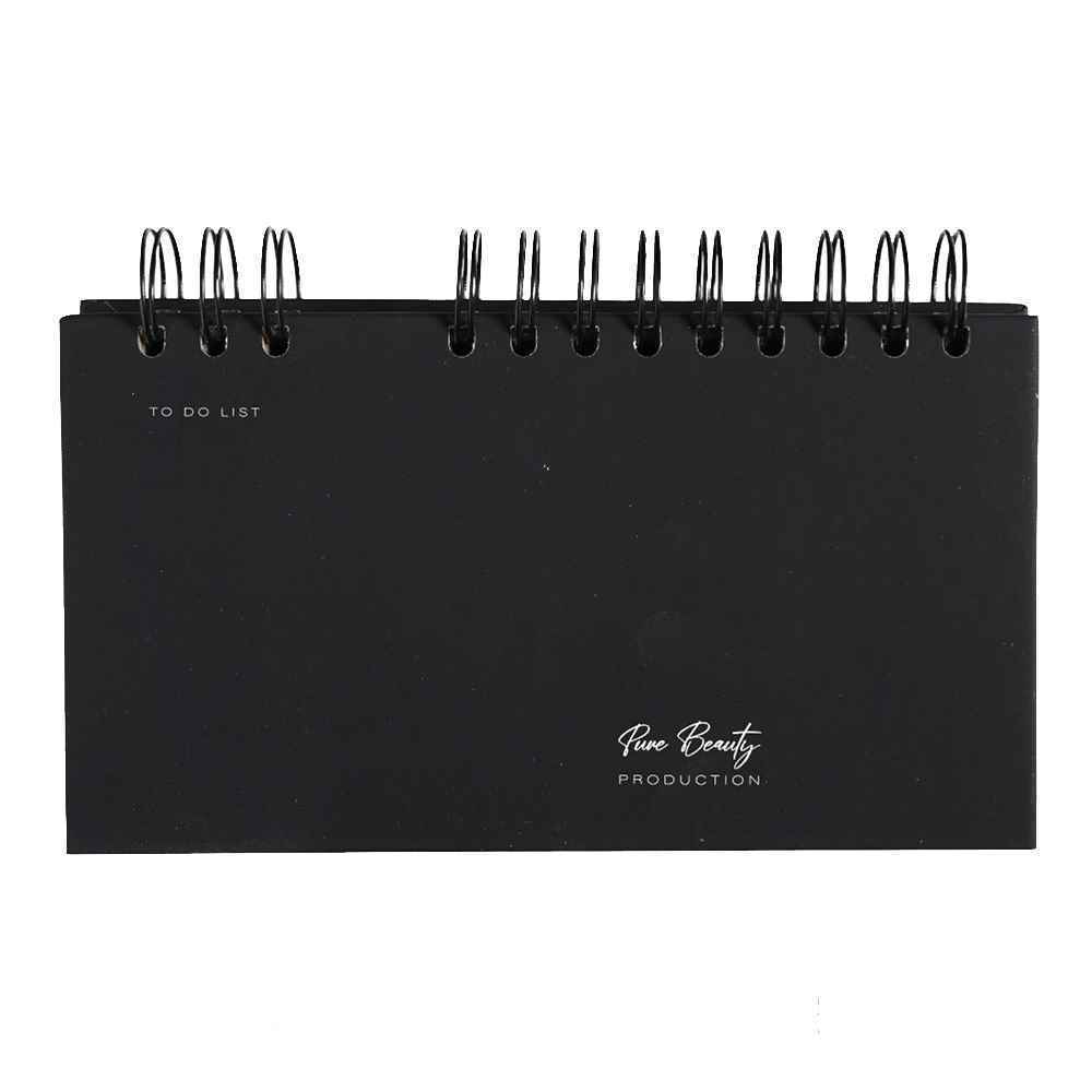دفتریادداشت تودولیست (کاغذ مشکی) 2تکه 210*110 برگ سری پیور بیوتی کد70705