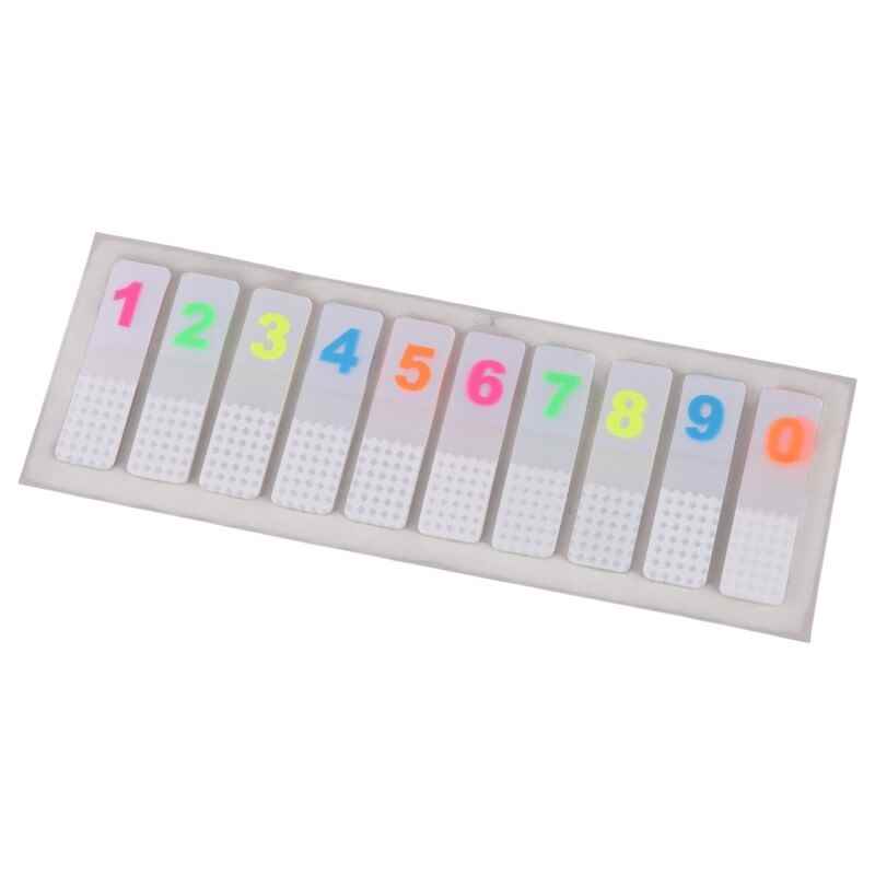 کاغذ یادداشت چسب دار طرح اعداد انگلیسی jinxln p15-1 4-51-2cm بسته 200 برگی