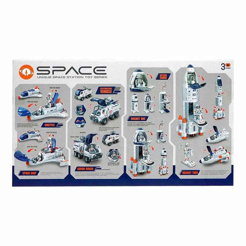 اسباب بازی مدل پایگاه فضایی طرح شاتل فضاپیما کد h523-3 مجموعه 7 عددی