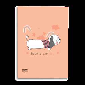 دفتر40برگ وزیری شومیزکلاسیک الیپون کد210