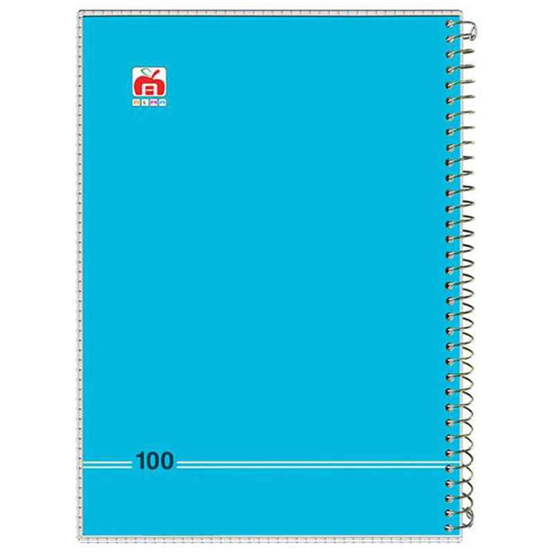 دفتر سیمی 100 برگ طرح رنگی نهال آلما کد 7184